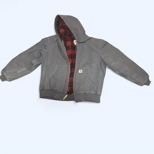 Gray Carhartt flannel lined jacket